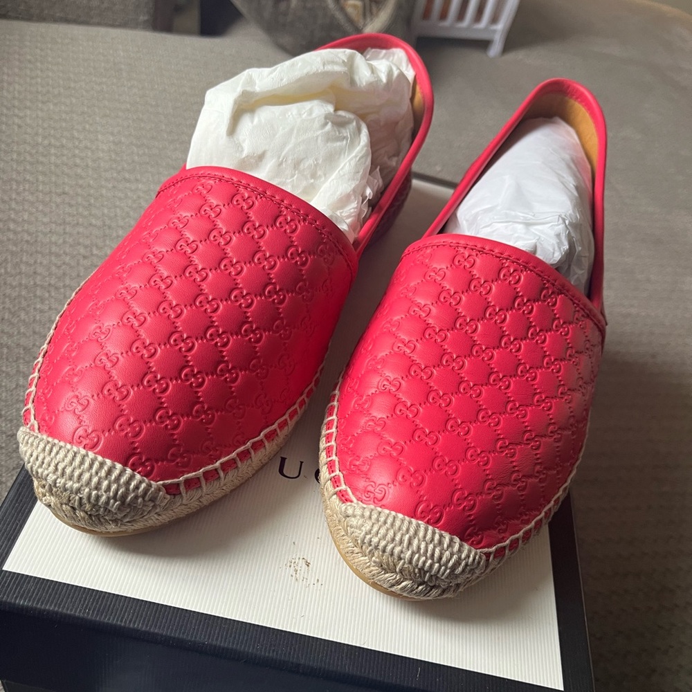 Leather Espadrille Microguccissma